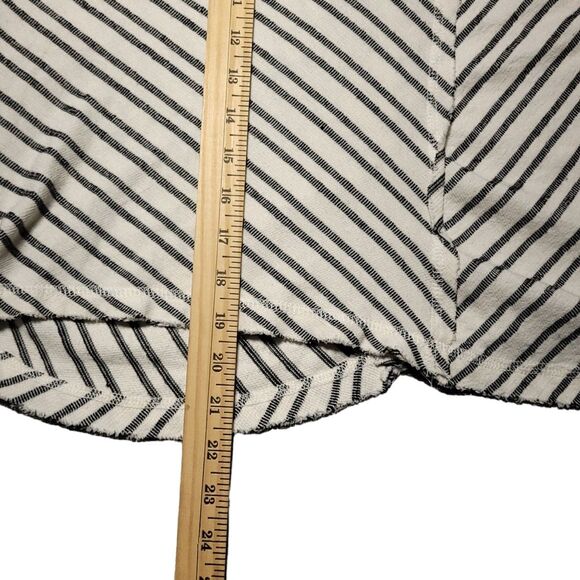 By Together Collection Blouse Small Women Off-the-Shoulder Top Gray Striped - Picture 9 of 9